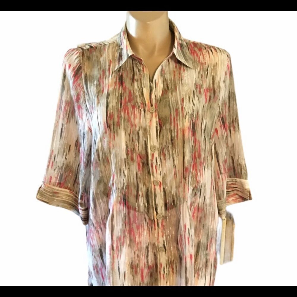 Maggie Barnes 0X (14/16W) Sheer Top